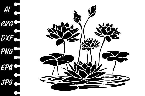 Download Stencil Lotus - Premium Bundle