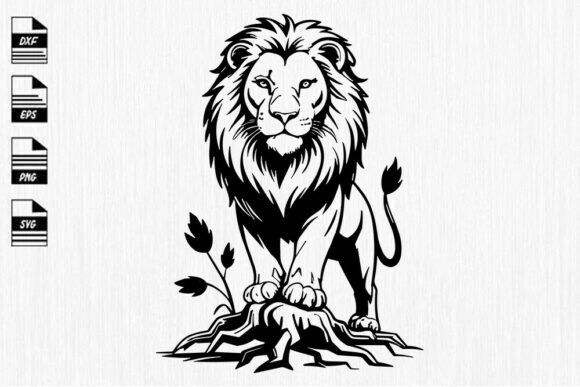 Download Majestic Lion Svg- King of the Jungle Cl - Premium Resources