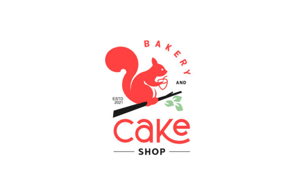 Download Bakery Logo Ideas Organic Cake Squirrel - Bakery logo Collection